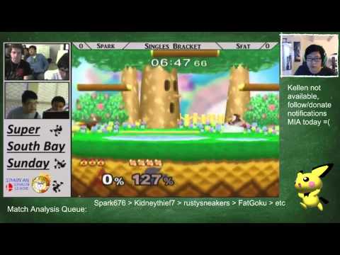 Match Analysis - Spark (Sheik) vs Sfat (Fox) - SSBM Tutorials