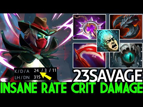 23SAVAGE [Phantom Assassin] Insane Rate Crit Epic 1v5 Outplayed Dota 2