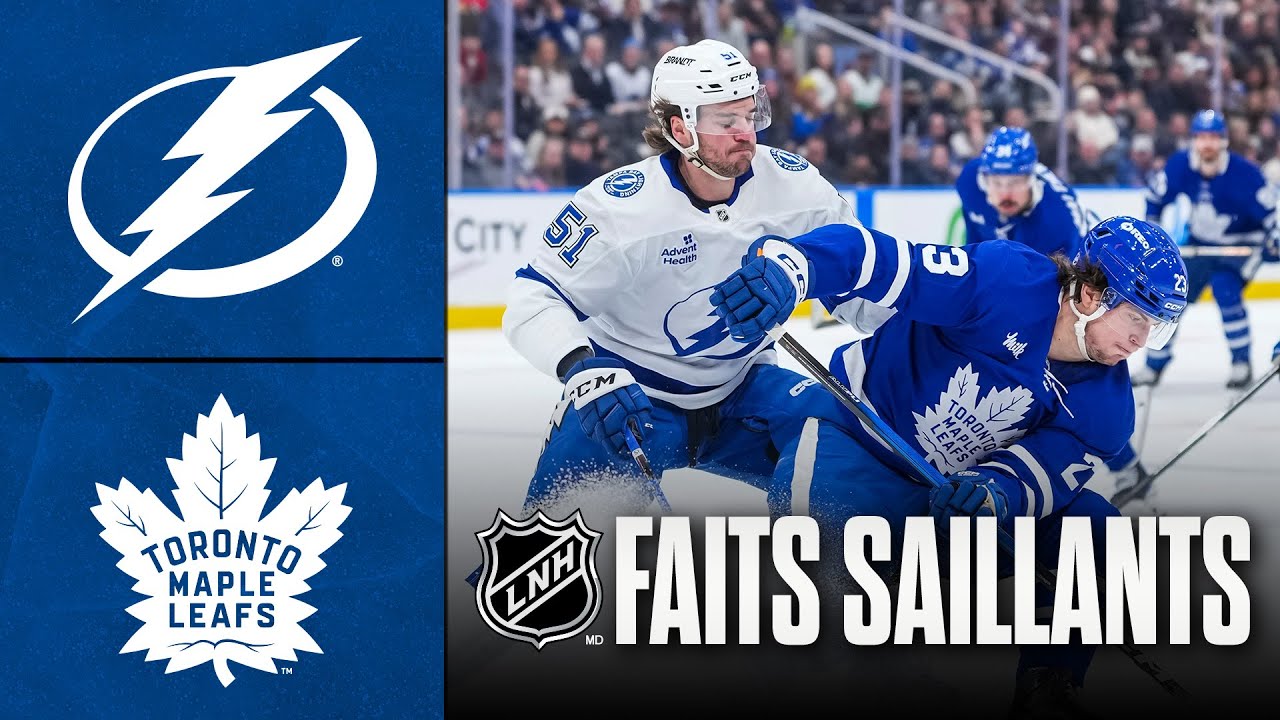 Lightning vs Maple Leafs 08/12/25 | Faits saillants