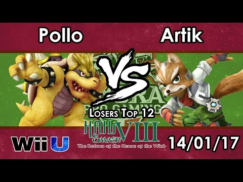 Hail Smash VIII - HY | Pollo (Bowser) Vs. Artik (Fox) - Losers Top 12 - Smash 4