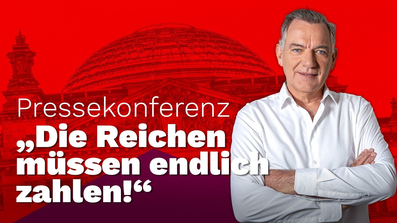 Warum wir eine Vermögensteuer brauchen! Pressekonferenz mit Jan van Aken
