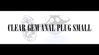 Clear Gem Anal Plug Small v2