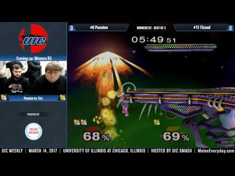 UIC Weekly [3/14/17] - Passion (Blue Fox) vs. Fizz (Fox) - SSBM - Winners R2