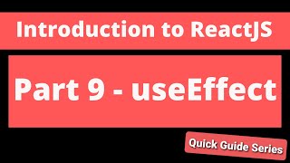 Download the video "Intro to ReactJS - Part 9 - useEffect"