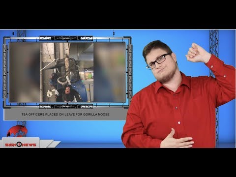 TSA officers placed on leave for Gorilla noose (ASL - 7.31.19)
