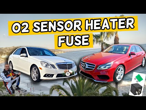 MERCEDES W212 E CLASS O2 OXYGEN SENSOR HEATER FUSE LOCATION E350 E400 E250 E200 E220 E250 CDI BLUETE