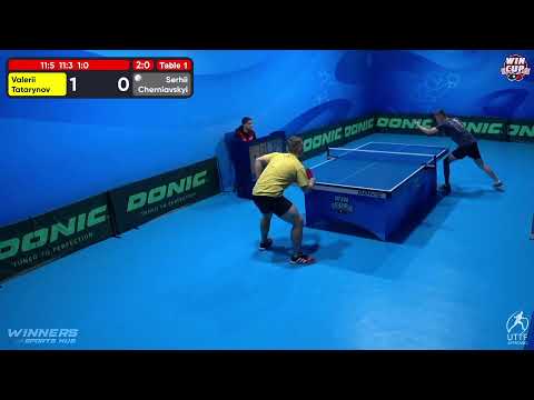 22:30 Valerii Tatarynov 3 - 0  Serhii Cherniavskyi West 5 WIN CUP 24.10.2022 | TABLE TENNIS WINCUP