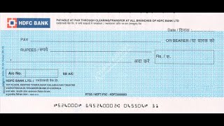 HDFC CHEQUE BOOK REQUEST APPLICATION ONLINE  HINDI