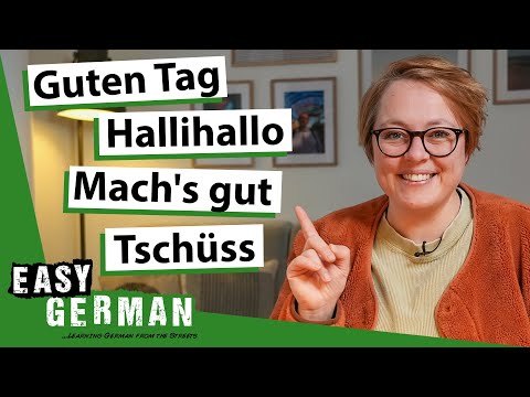 Begrüßungen & Verabschiedungen auf langsamem Deutsch | Super Easy German 274