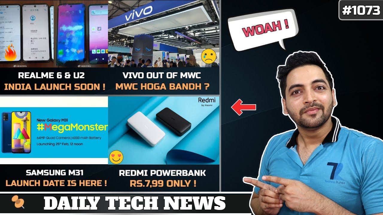 Realme 6 & U2 India Launch,Redmi Powerbank,Samsung M31 India Launch Date,Chrome Download Ban,Redmi