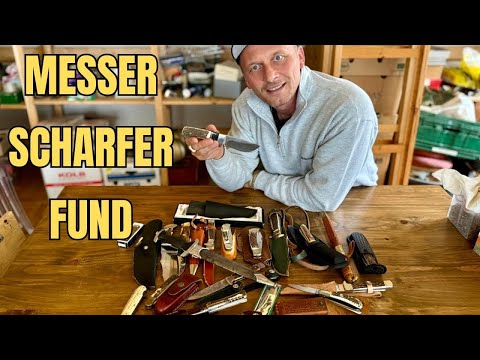 Huge knife collection found during clearance 😳 so many hunting knives from Leegebruch