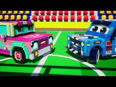 Monster school House Head Attack in Minecraft City  Minecraft Cars Racing