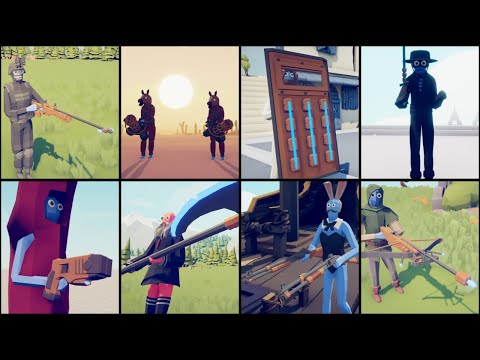 ALL TASER Weapons Tests TABS Mod Totally Accurate Battle Simulator
