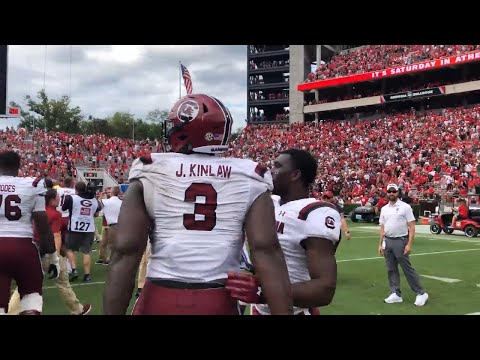 Watch: South Carolina teammates greet Javon Kinlaw after USC win over Georgia