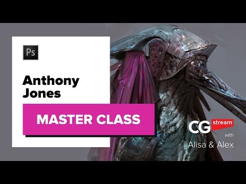 Anthony Jones aka Robotpencil MASTER CLASS. CG Stream.