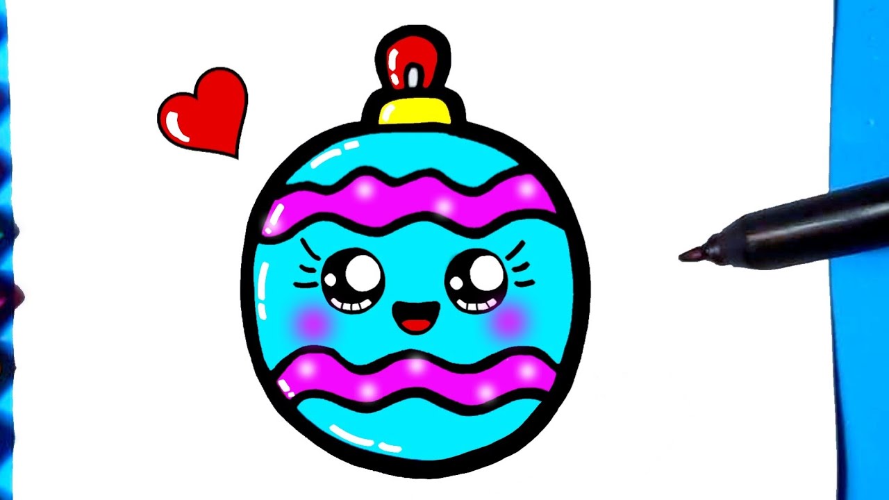 Watch Now BOLA DE NATAL Como desenhar Enfeite fofo Kawaii ❤ Desenhos Kawaii - Desenhos para Desenhar BOLA DE NATAL Como desenhar Enfeite fofo Kawaii ❤ Desenhos Kawaii - Desenhos para Desenhar