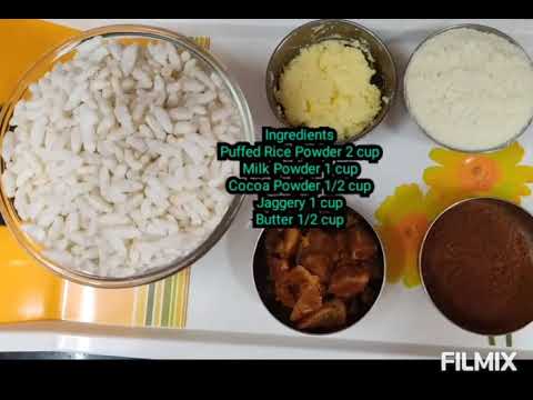 Easy & Healthy Chocolate Modak with Kurmura, jaggery