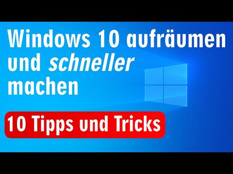Windows 10 aufräumen und schneller machen ⭐ 10 Tipps und Tricks Video