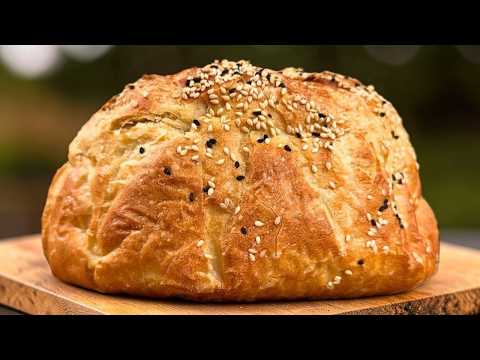 4-Ingredient No-Knead Crusty Bread Using Cold Water for Slow Fermentation