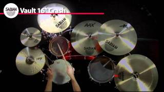 Video thumbnail for SABIAN 16" Vault Crash Video Demo by SABIAN Cymbals