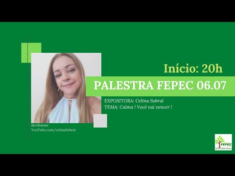 Palestra FEPEC - Celina Sobral - 06/07/2020