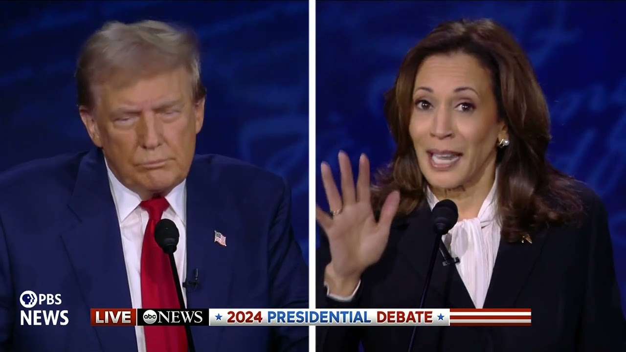 WATCH: Harris jabs Trump over criminal indictments | ABC Presidential Debate