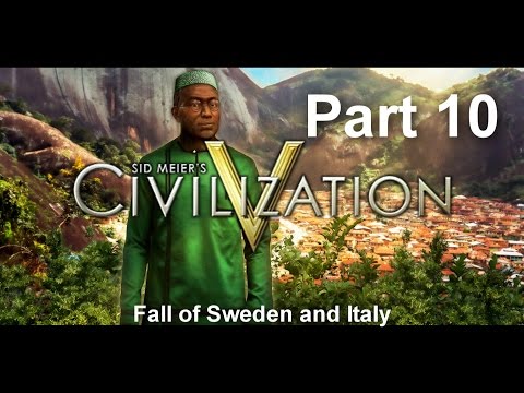 Fall of Sweden and Italy | Civilization V Giant Earth Map Gameplay Part 10