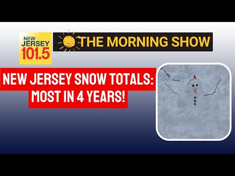 Most snow in 4 years!  How much did New Jersey get?