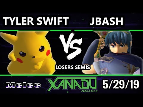 S@X 304 SSBM - Tyler Swift (Pikachu) Vs. JBash (Marth) - Smash Melee Losers Semis