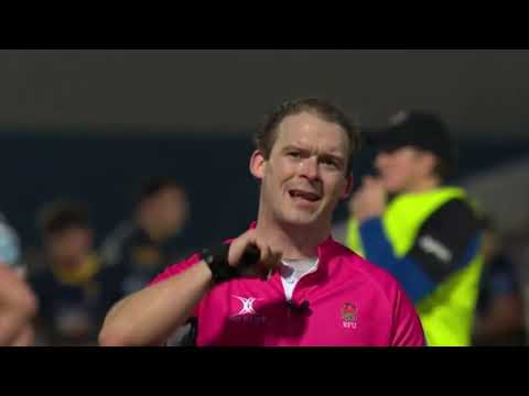 Ian Tempest brings Bath down to 11 players in the 97th minute. [Worcester vs Bath '19]