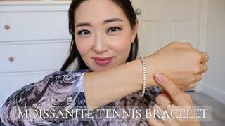 MOISSANITE Tennis Bracelet First Impressions and Review | Comparing Moissanite vs Diamonds