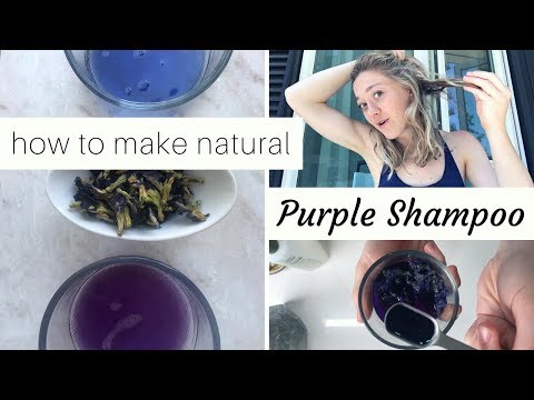 DIY Purple Shampoo || (actually) NATURAL PURPLE TONER...