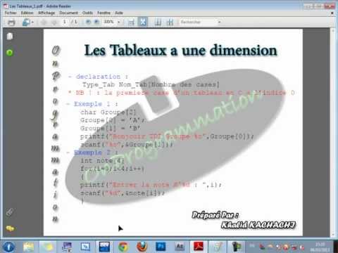 comment declarer tableau c