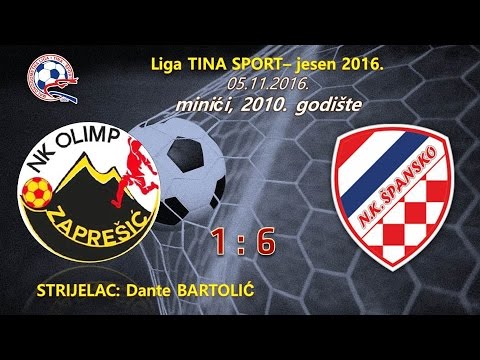 NK Olimp 2010.- NK Špansko 1 (1:6), liga "Klinček 2016/17.", 2010. godište