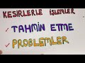 2. Sınıf  Matematik Dersi  Uzunlukları Tahmin Etme Kesirlerle İşlemler Konusu,Tahmin Etme Ve Problem Çözme Kuralları.Okula, yazılıya, sınavlara bol soru çözümleriyle temel ... konu anlatım videosunu izle