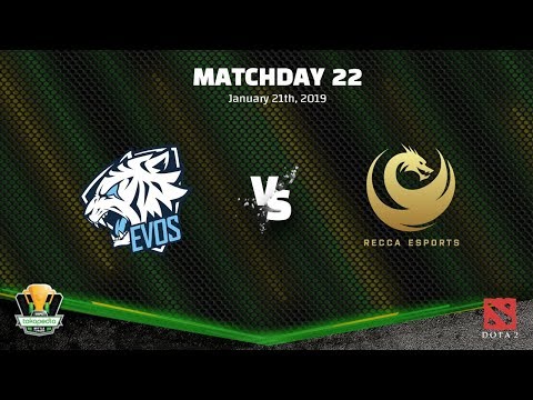 THE CHAMPIONS! DOTA2 EVOS VS RECCA - TBOF IESPL - Match Day 22
