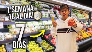 UNA SEMANA COMIENDO POR 1€ *MI PEOR EXPERIENCIA* (NO HACER)