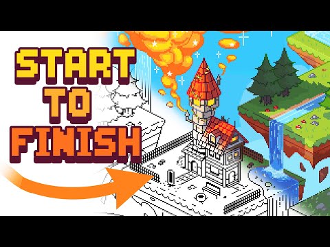 My Full Pixel Art Process - Speedpaint