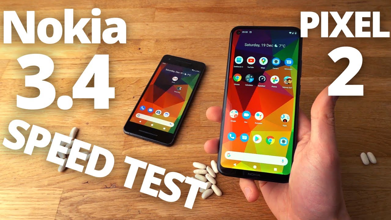 Nokia 3.4 VS Google Pixel 2 - SPEED TEST & Performance Review.
