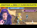JONATHAN vs INDIA #1 CLOSE ENCOUNTER KILLS IN BGMI | RANDOM REACTION GAMEPLAY - DT GAMING