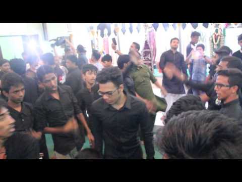 SyedRaza Hussain Vai doing Live Nawha ON Shia Masjid,Mohammad Pur Imam Bargah 2015-10  6th Moharram