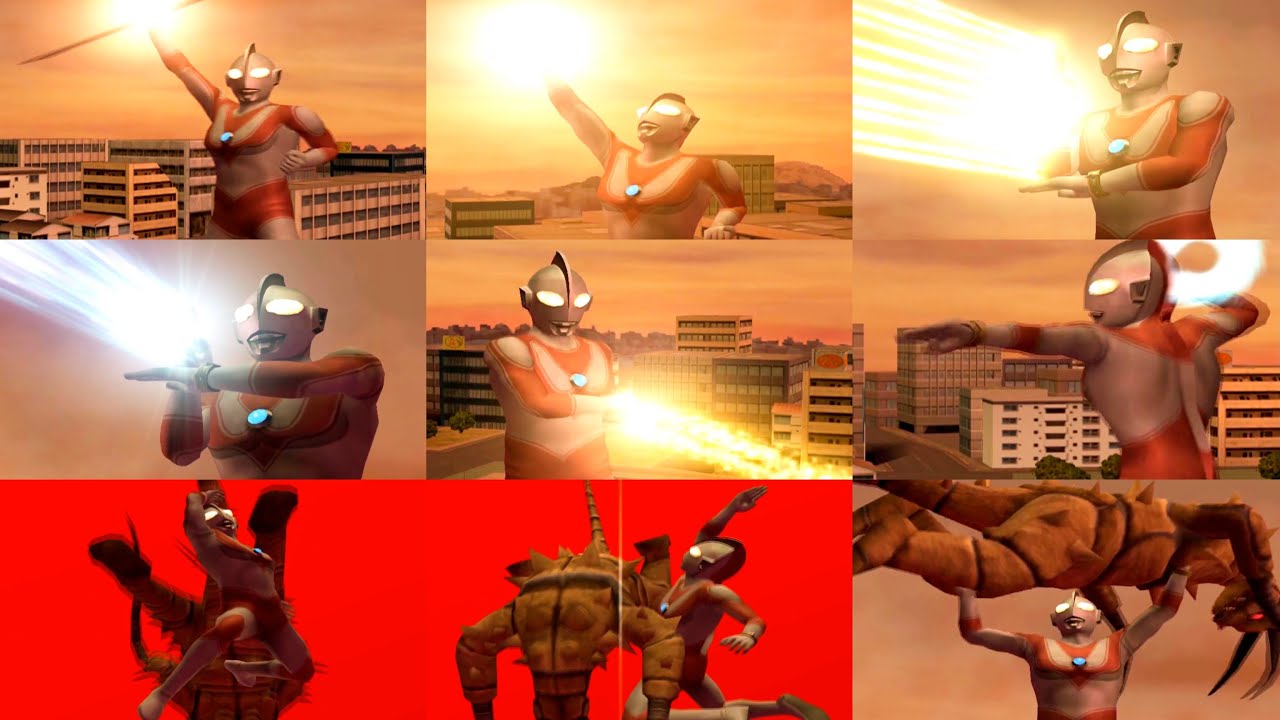 【FE3】ウルトラマンジャック 必殺技まとめ Ultraman Jack Special Move「ウルトラ必殺技集」【4K高画質】