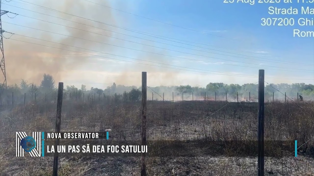 La un pas să dea foc satului