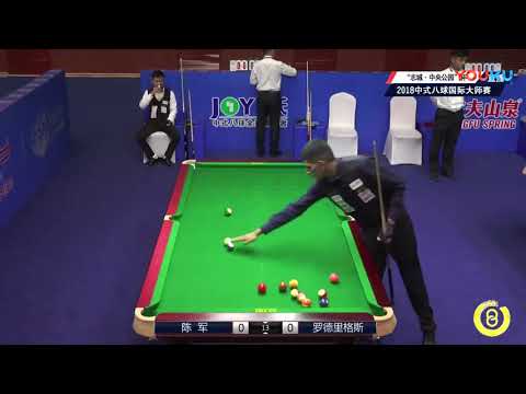 Chen Jun VS Fidel Rodriguez (ARG) - World Chinese 8 Ball Masters Tour 2018-2019 Stop 2 Siping
