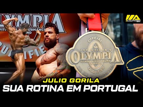 JULIO GORILA EM PORTUGAL | ROTINA DE ATLETA PRO