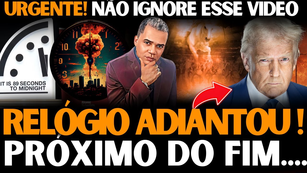 É O FIM...  RELÓGIO DO JUÍZO FINAL MARCA 89 SEGUNDOS PARA O APOVALIPSE