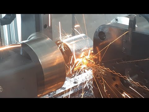 SwissMak Hard Turning Steel and Titanium, Sparks Flying