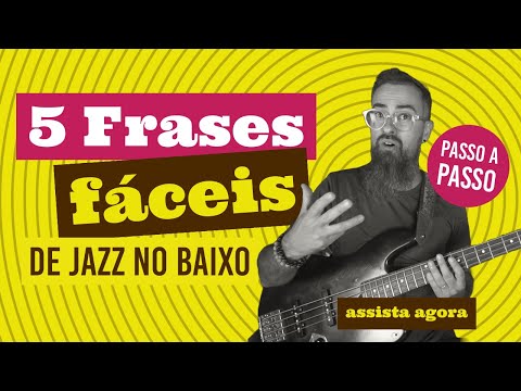 5 FRASES FÁCEIS DE JAZZ NO BAIXO | Ep581
