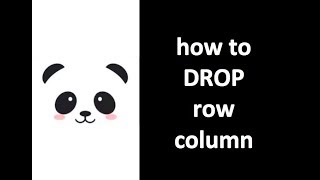 [Pandas Tutorial] Drop Row or Column from dataframe