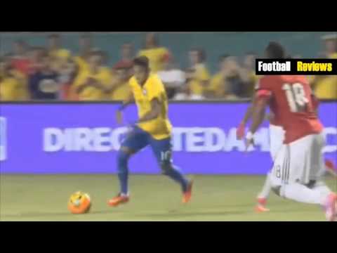 Brazil vs Colombia 2014   Cuadrado Red Card Foul on Neymar FULL HD